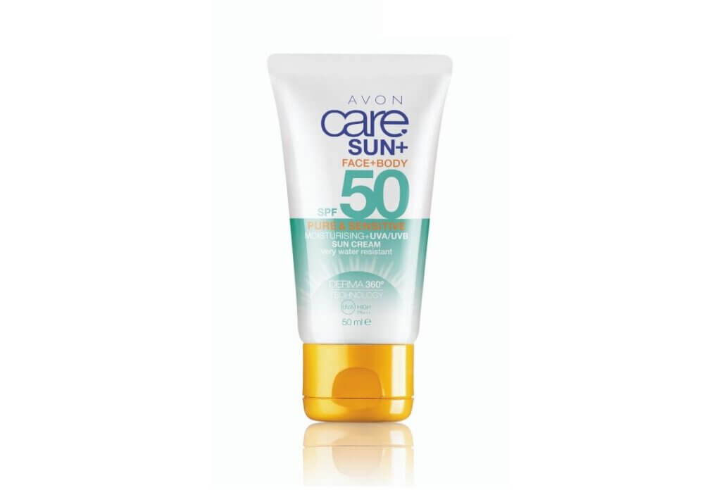 Avon Care Sun+ Vízálló és hidratáló, napvédő krém arcra és testre SPF 50, 50 ml 2000 Ft