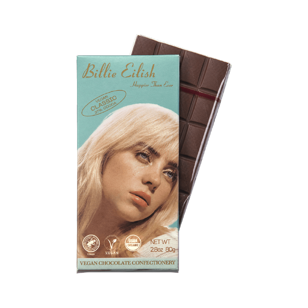 billie eilish vegán csoki