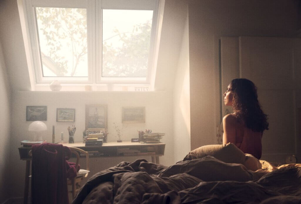 fény napfény ablak nő