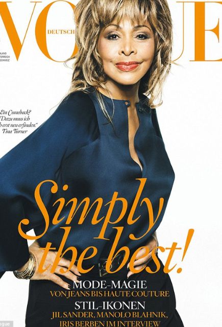 Tina Turner 73 évesen a Vogue címlapján